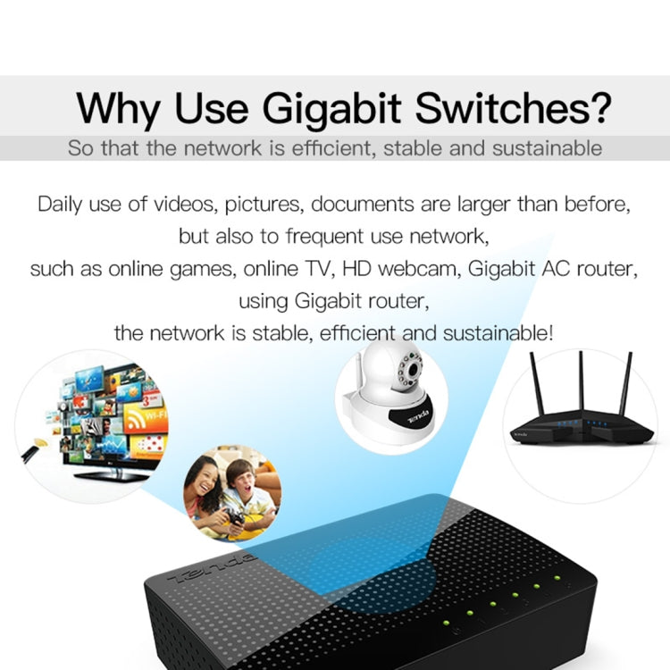 Tenda SG105 Mini 5 Ports 1000Mpbs Fast Gigabit Ethernet Network Switch LAN HUB, Tenda SG105 5 Ports Black Tenda SG105 Mini 5 Ports 1000Mpbs Fast Gigabit Ethernet Network Switch LAN HUB, Tenda SG105 5 Ports Black